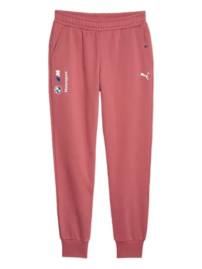 Puma X Bmw Motorsport Logo-print Track Pants In Pink