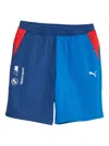 Puma X Bmw Motorsport Logo-print Track Shorts In Blue