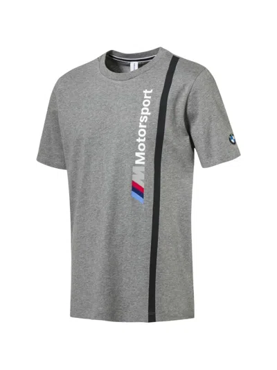 Puma X Bmw Motorsport Logo T-shirt In Gray