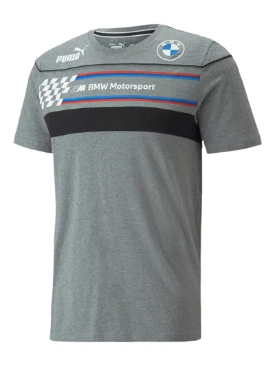 Puma X Bmw Motorsport Short-sleeve T-shirt In Gray