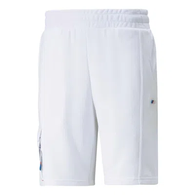 Puma X Bmw Motorsport Statement Sweat Shorts 'white Black'