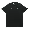 Puma X Bmw Motorsport Striped Polo Shirt 'black White' In Multi