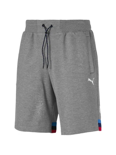 Puma X Bmw Stripe-detail Shorts In Gray