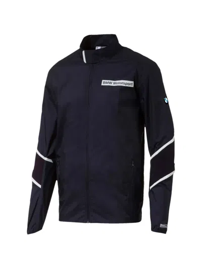 Puma X Bmw Striped Jacket In Blue