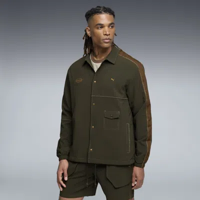 Puma X Bodega T7 Men's Coach's Jacket In Brown