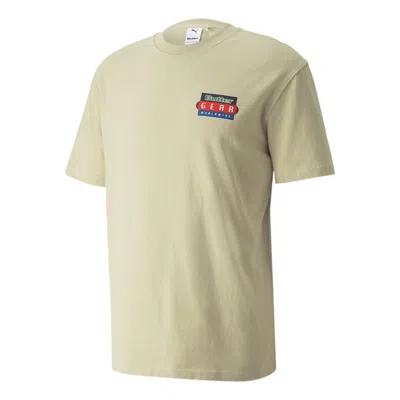 Puma X Butter Goods Graphic T-shirt 'beige' In Green