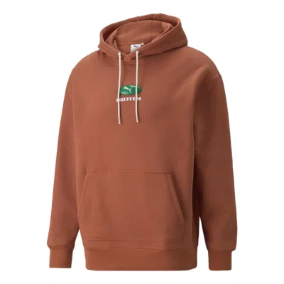 Puma X Butter Goods Hoodie 'brown' In Red