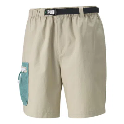 Puma X Butter Goods Rip Stop Cargo Short 'beige' In Gray