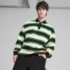 Puma X Carrots Long Sleeve Cotton Polo In Archive Green