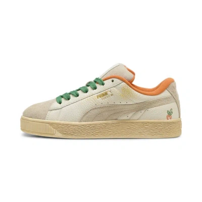 Puma X Carrots Suede Xl Ii Sneakers In Warm White-rickie Orange