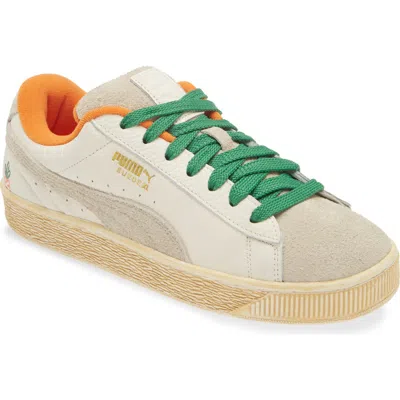 Puma X Carrots Suede Xl Sneaker In Warm White-rickie Orange