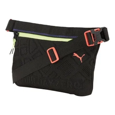 Puma X Central Saint Martins Knit Waist Bag 'black Orange Green'