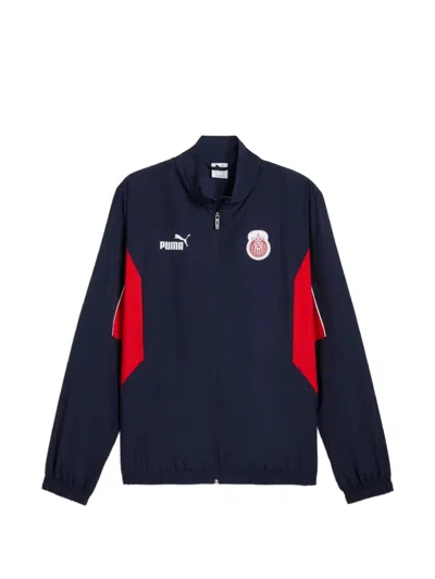 Puma X Chivas De Guadalajara Logo-patch Full-zip Jacket In Blue