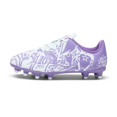 Puma X Christian Pulisic Tacto Ii Firm Ground/artificial Ground Kids' Soccer Cleats Shoes In Dewdrop-ultraviolet