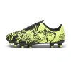 Puma X Christian Pulisic Tacto Ii Firm Ground/artificial Ground Kids' Soccer Cleats Shoes In Black-electric Lime