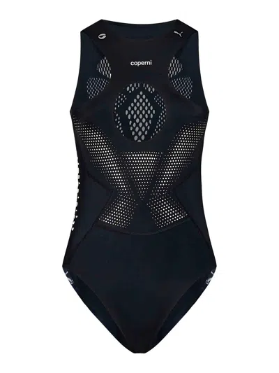 Puma X Coperni Tech Fabric Sporty Bodysuit In Black