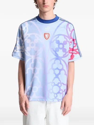 Puma X Czechia X Salehe Bembury King Graphic-print T-shirt In Blue