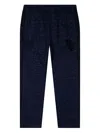 Puma X Dapper Dan Monogram-patterned Drawstring Trousers In Blue