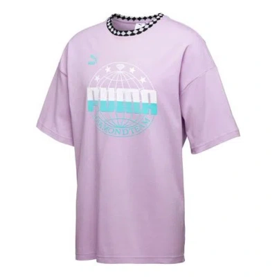 Puma X Diamond Oversize Tee 'purple'