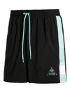 Puma X Diamond Side-stripe Track Shorts In Black