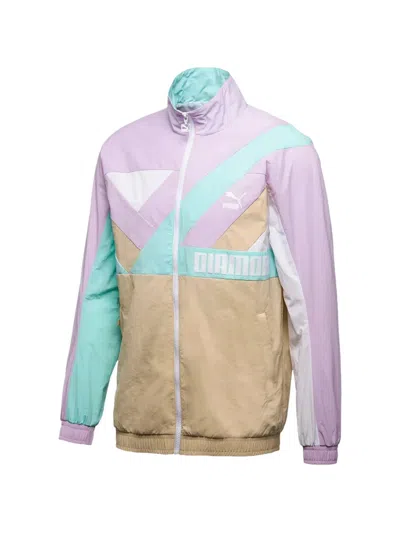 Puma X Diamond Supply Co. Colour-block Jacket In Purple