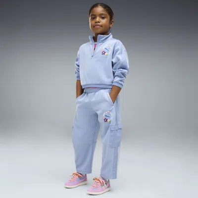 Puma X Dora The Explorer Little Kids' T7 Relaxed Barrel Pants In Blue