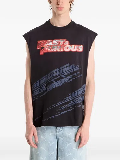 Puma X Fast & Furious Sleeveless T-shirt In Black