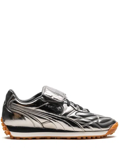 Puma X Fenty Avanti C "aged Silver" Sneakers In 银色