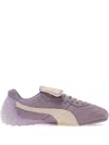 Puma X Fenty Avanti Ls Quilted Leather Lace-up Sneakers In Purple