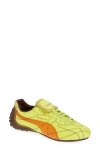Puma X Fenty Avanti Ls Stitched Sneaker In Lime Sheen-pumpkin Pie