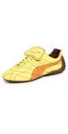 Puma X Fenty Avanti Ls Stitched Sneaker In Lime Sheen/pumpkin Pie