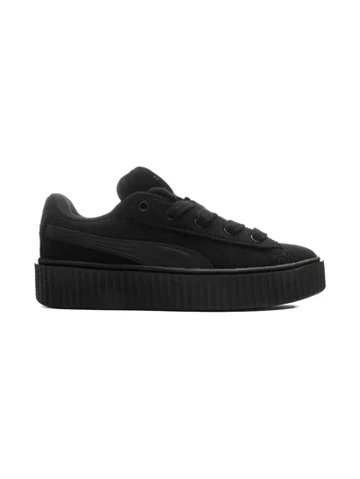Puma Kids' X Fenty Creeper Phatty Corduroy Platform Low-top Sneakers In Black
