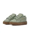 Puma X Fenty Creeper Phatty Lace-up Platform Sneakers In Green