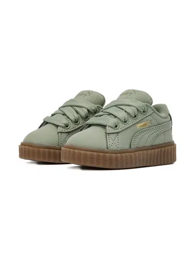 Puma Kids' X Fenty Creeper Phatty Lace-up Platform Sneakers In Green