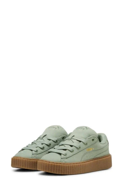 Puma X Fenty Creeper Phatty Nubuck Trainers In Green