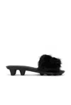 Puma X Fenty Faux Fur Slide In Black