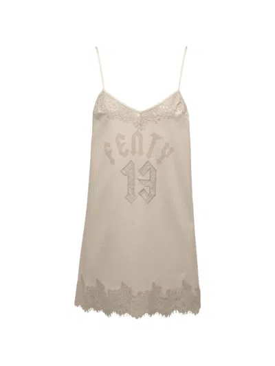 Puma X Fenty Lace-trim Sleepwea In Neutral