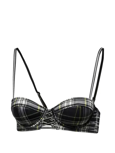 Puma X Fenty Printed Bra In Black