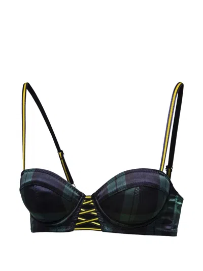 Puma X Fenty Printed Bra In Blue