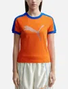Puma X Fenty T7 Slim T-shirt In Orange