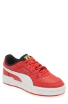 Puma X Ferrari Ca Pro Sneaker In Rosso Corsa- White