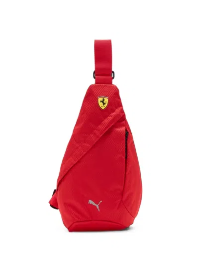 Puma X Ferrari Logo-patch Backpack In Red