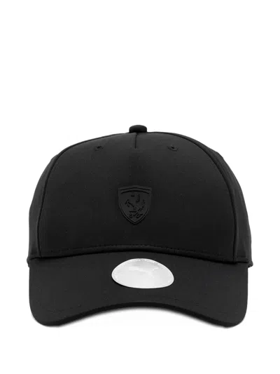 Puma X Ferrari Logo-plaque Baseball Cap In Black