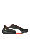 Puma X Ferrari Man Sneakers Black Size 7.5 Polyurethane, Polyester, Nylon In Black