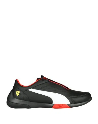 Puma X Ferrari Man Sneakers Black Size 7.5 Polyurethane, Polyester, Nylon