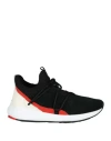 Puma X Ferrari Man Sneakers Black Size 8 Calfskin, Polyester In Black