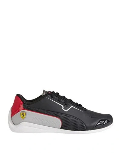 Puma X Ferrari Man Sneakers Black Size 9 Polyurethane, Polyester