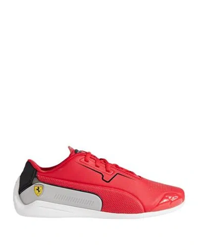 Puma X Ferrari Man Sneakers Red Size 9 Polyurethane, Polyester