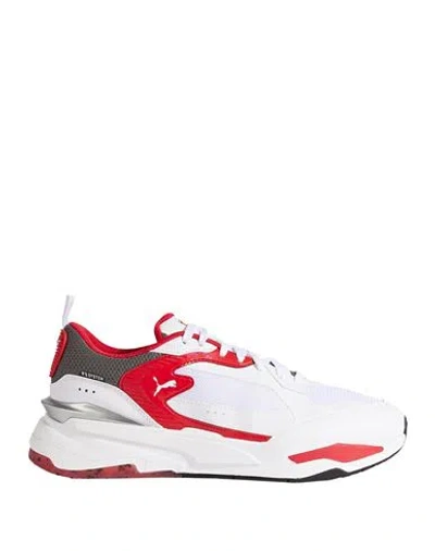 Puma X Ferrari Man Sneakers White Size 9 Polyester