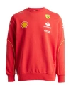 Puma X Ferrari Man Sweatshirt Red Size Xl Cotton, Polyester In Red